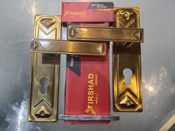 Irshad Anwar Premium Handle Lock – Matte Coffee Finish